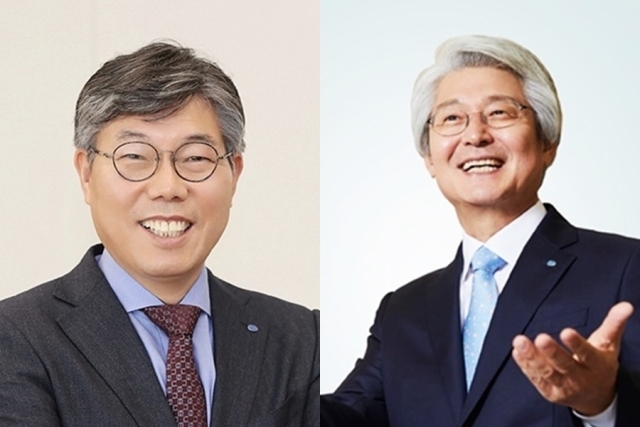 황병우 DGB대구은행 은행장(왼쪽)과 김태오 DGB금융지주 회장./DGB금융지주
