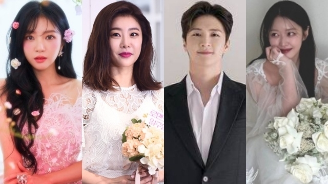 걸그룹 라붐 겸 배우 염해인, 걸그룹 걸스데이 겸 배우 박소진, 보이그룹 엠블랙 출신 래퍼 천둥과 걸그룹 구구단 출신 배우 미미. /인터파크뮤직플러스, 마이데일리 사진 DB, 걸그룹 구구단 출신 배우 미미 SNS