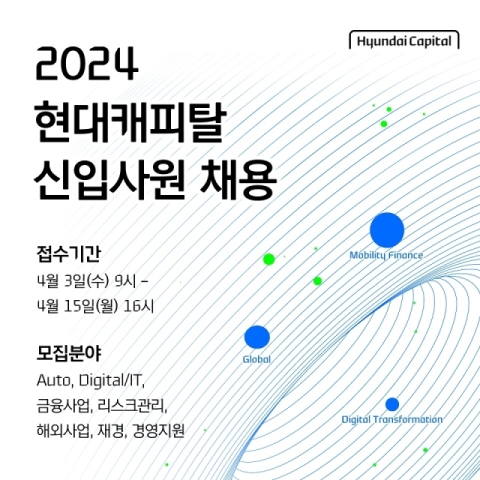 현대캐피탈 2024 신입사원 공개채용./현대캐피탈