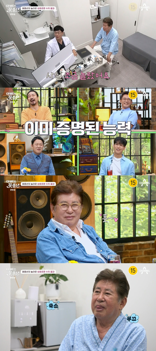 높은 성호르몬 수치를 보인 배우 김용건./종합편성채널 채널A 예능프로그램 