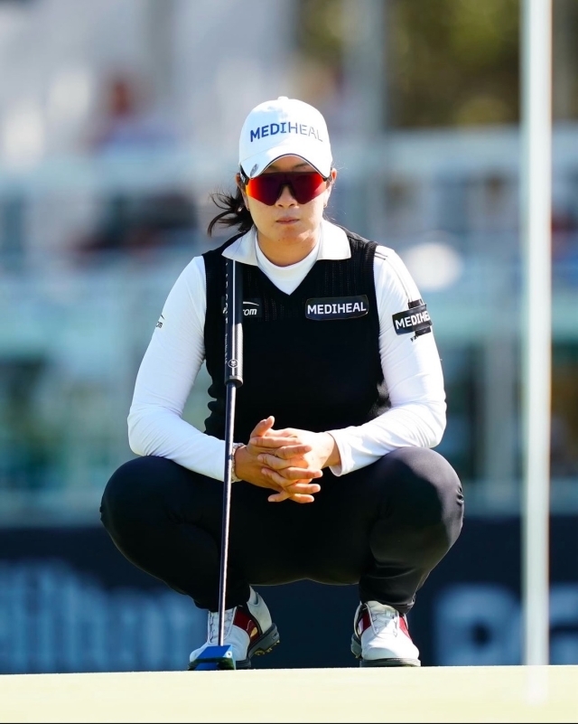 LPGA 투어 개막전 첫날 단독 선두로 나선 김아림. /LPGA 투어 SNS 캡처