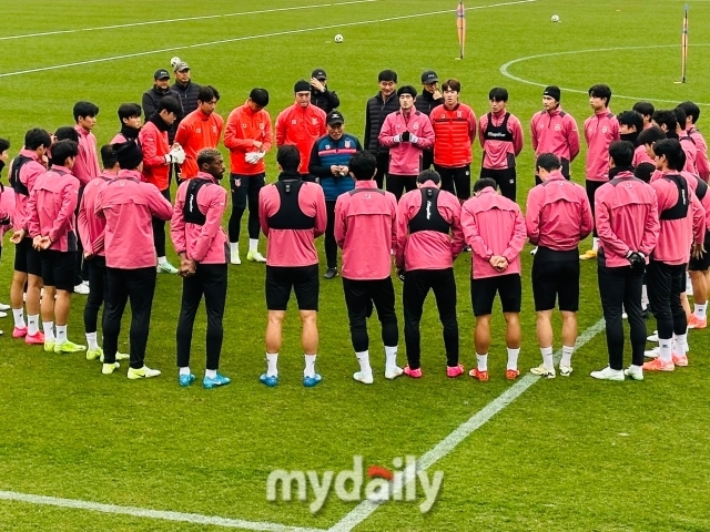 지난 2일 일본 가고시마에서 전지 훈련을 진행 중인 제주SK/최병진 기자