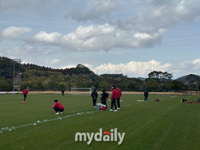5일 일본 가고시마에서 훈련을 진행한 FC서울/최병진 기자