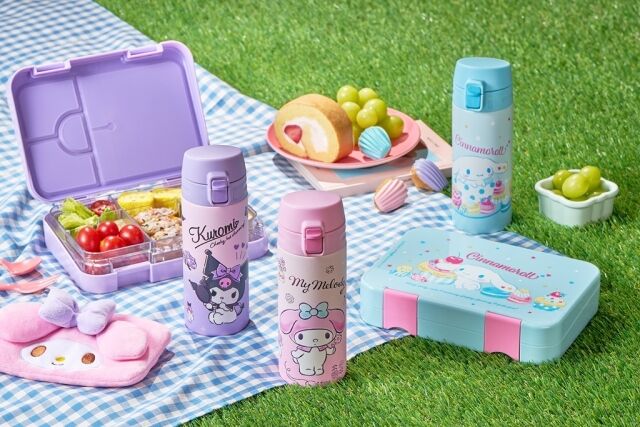 락앤락 스쿨핏 산리오캐릭터즈 원터치 텀블러와 도시락. /쿠팡