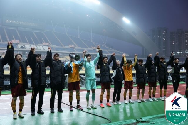 광주FC 선수단./프로축구연맹