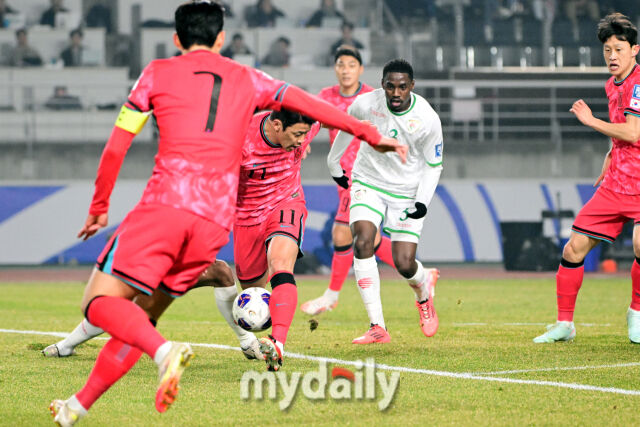 대한민국 축구대표팀 황희찬이 20일 오후 경기도 고양종합운동장에서 진행된 