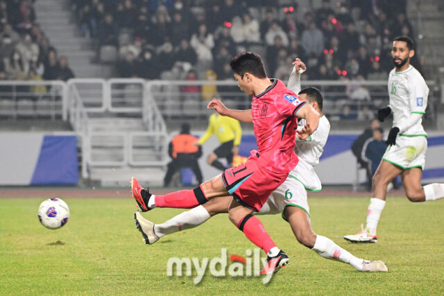 대한민국 축구대표팀 황희찬이 20일 오후 경기도 고양종합운동장에서 진행된 