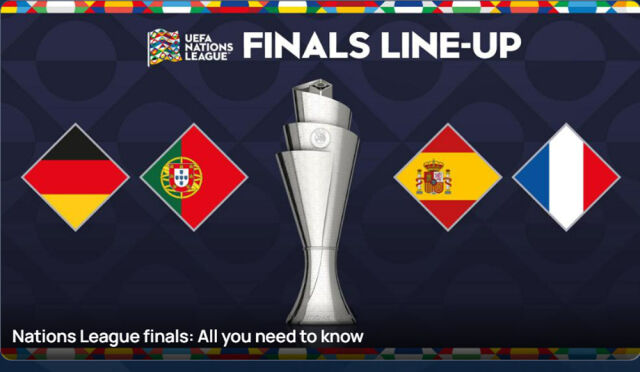 2024-2025 UEFA 네이션스리그 준결승 대진. /UEFA 홈페이지 캡처