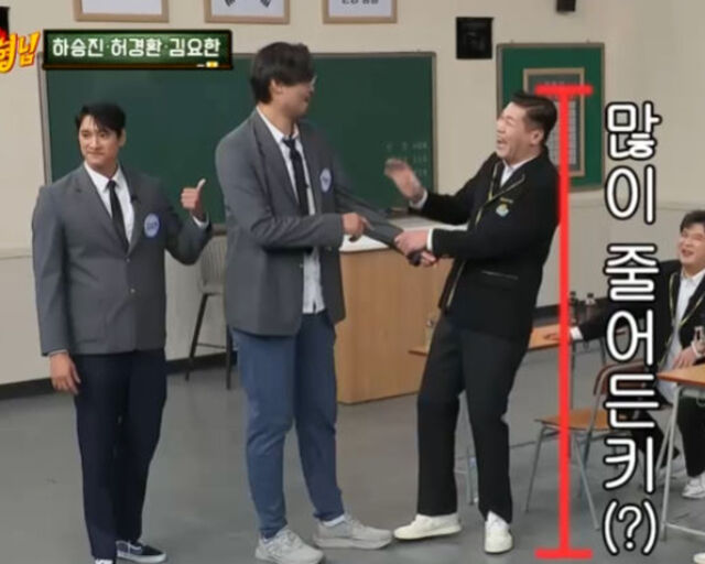 하승진에 비하면 방송인 서장훈도 작은 키로 변한다. / JTBC 