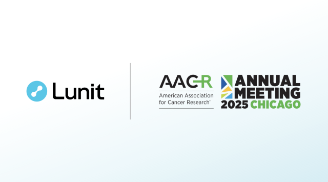 루닛은 ‘2025 미국암연구학회(AACR 2025)’에서 아스트라제네카와 공동연구 결과를 발표한다. /루닛