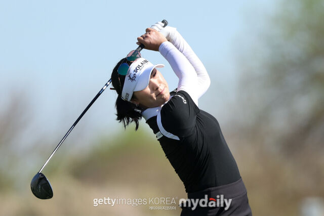 윤이나의 LPGA 투어 포드 챔피언십 1라운드 경기 모습. /게티이미지코리아