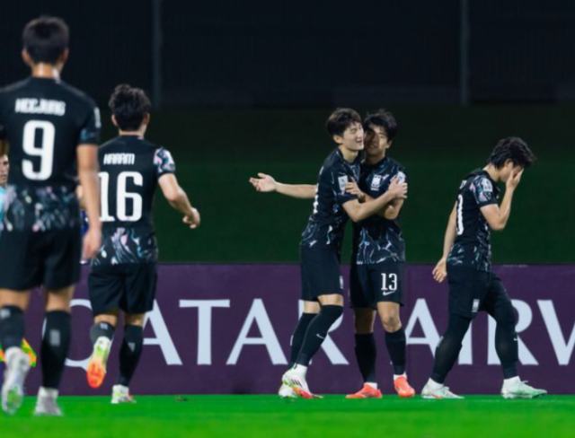 아프가니스탄을 6-0으로 꺾은 17세 이하(U-17) 대표팀./AFC 캡처