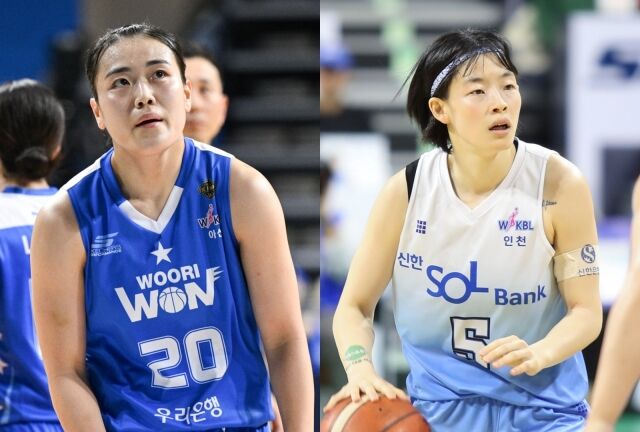 이명관(왼쪽)과 강계리./WKBL