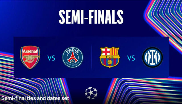 2024-2025 UEFA 챔피언스리그 4강 대진. /UEFA 홈페이지 캡처