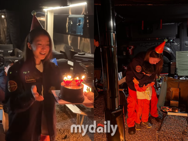 이시영이 아들과 함께 생일을 축하했다./ 이시영 인스타그램