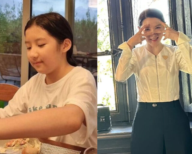 이영애를 닮은 딸이 화제다. / (왼쪽) 온라인 커뮤니티, (오른쪽) 이영애 소셜미디어 캡처