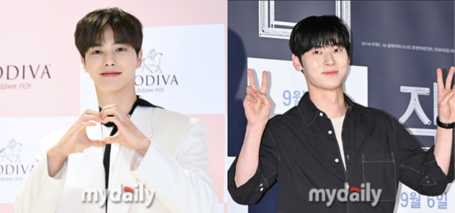 배우 송강(왼쪽), 가수 겸 배우 황민현. / 마이데일리 DB