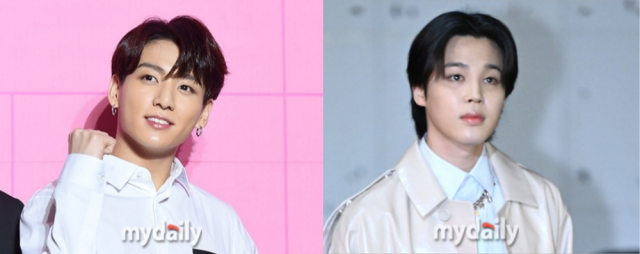 BTS 정국(왼쪽), 지민. / 마이데일리 DB