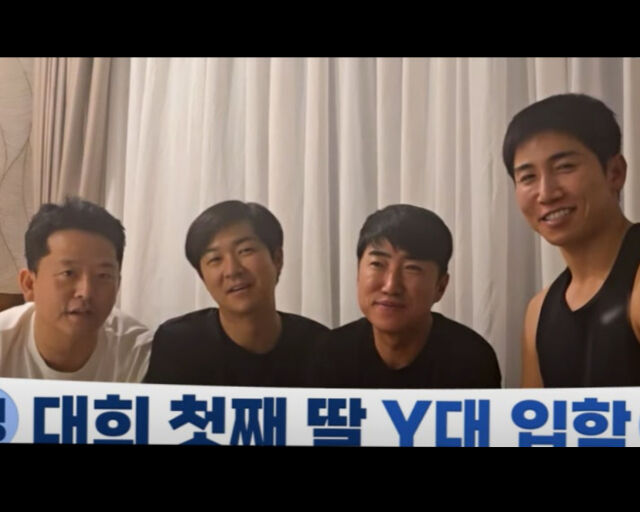 김대희는 과거 딸과 함께 방송에 출연해 입담을 과시했다. / SBS 