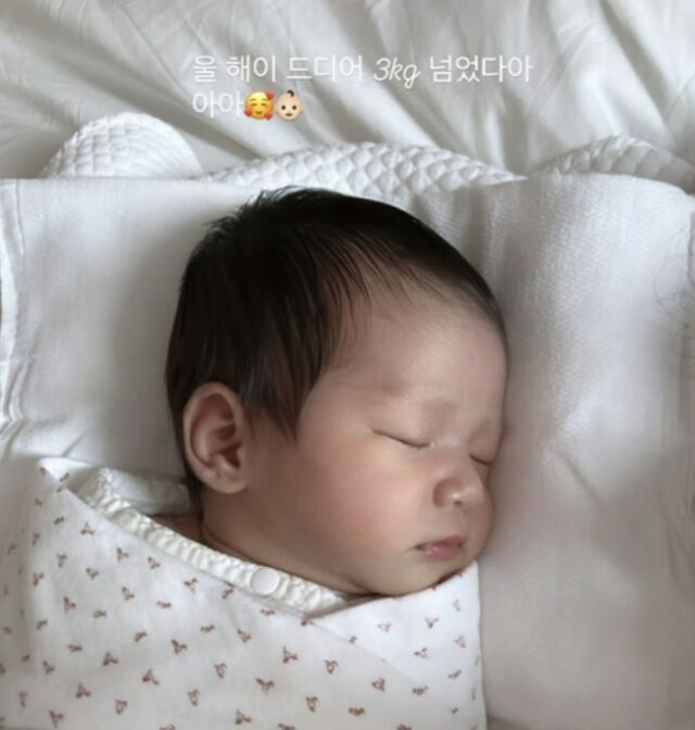 이규혁, 손담비 딸 이해이./소셜미디어