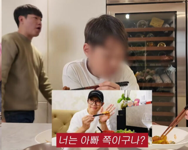 이민정의 요리를 맛있게 먹는 이민정-이병헌 아들. / 유튜브 