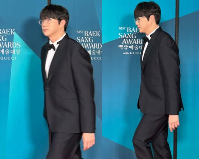 성시경이 블랙 슈트를 입고 시상식에 등장했다. / 성시경 소셜미디어 캡처