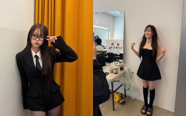그룹 이달의 소녀 출신 가수 츄의 화보 비하인드컷 / 츄 인스타그램