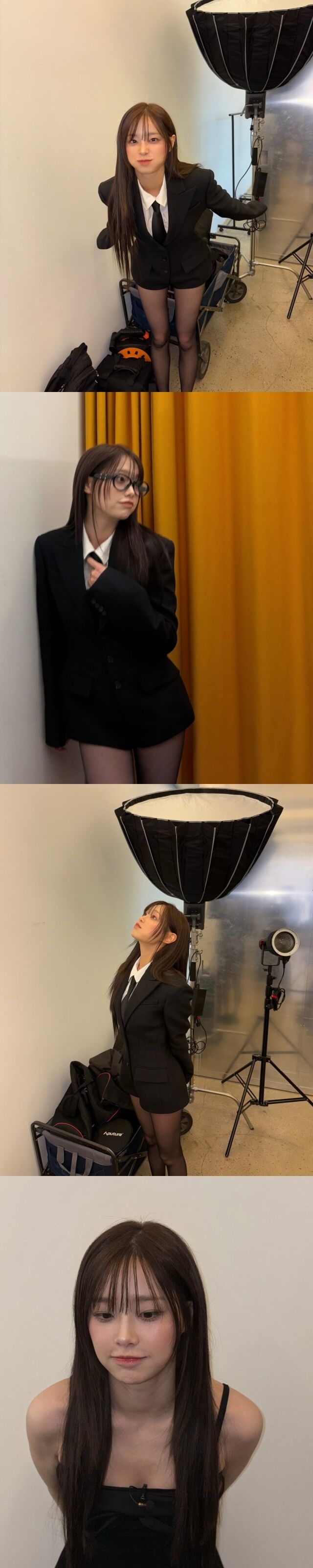 그룹 이달의 소녀 출신 가수 츄의 화보 비하인드컷 / 츄 인스타그램