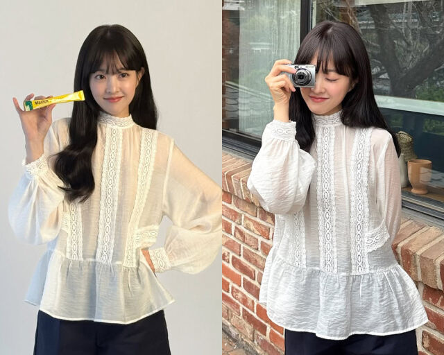 귀여운 스타일링으로 젊은 소비자층을 겨냥했다. /박보영 인스타그램