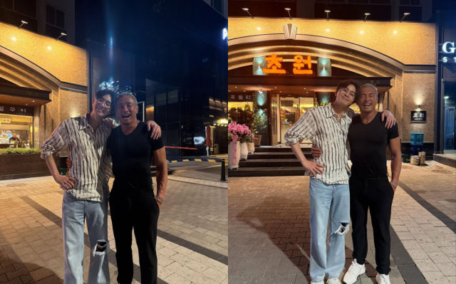 배우 박서준과 격투기 선수 추성훈. / 추성훈 인스타그램 캡처