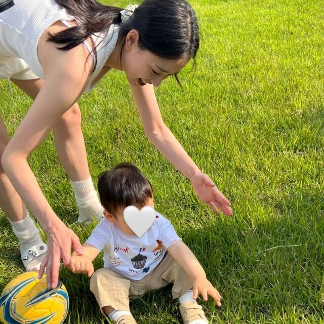 전 리듬체조 국가대표 손연재와 아들/손연재 SNS