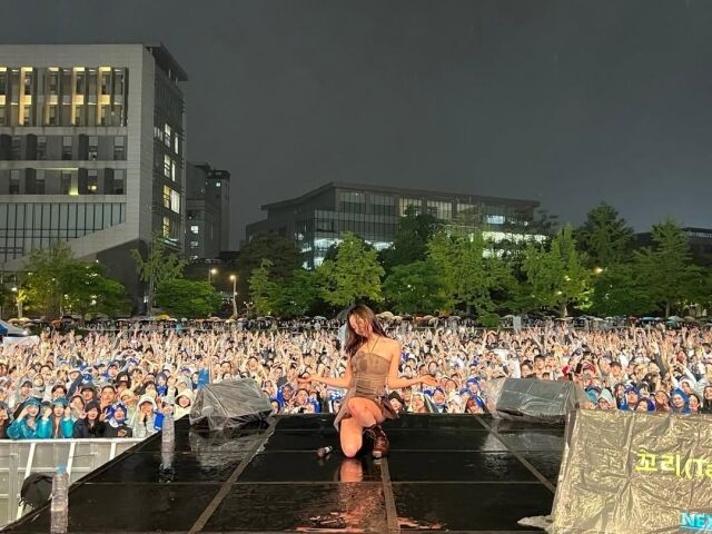 가수 선미가 한국외대 축제에서 공연했다. / 선미 인스타그램 캡처