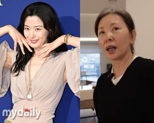 이미숙이 전지현에 대해 칭찬을 아끼지 않았다. / (왼쪽) 마이데일리 DB, (오른쪽) 유튜브 