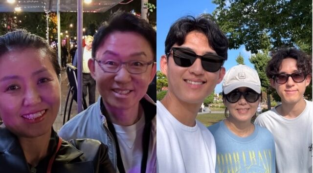 손범수- 진양혜 부부와 두 아들 / 진양혜 소셜미디어