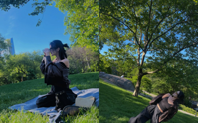 배우 김태리가 피크닉을 즐기는 일상을 공개했다. / 김태리 인스타그램 캡처