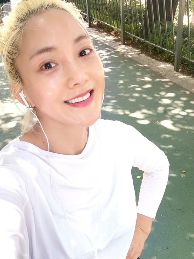 바다가 아침 운동을 했다./바다 인스타그램