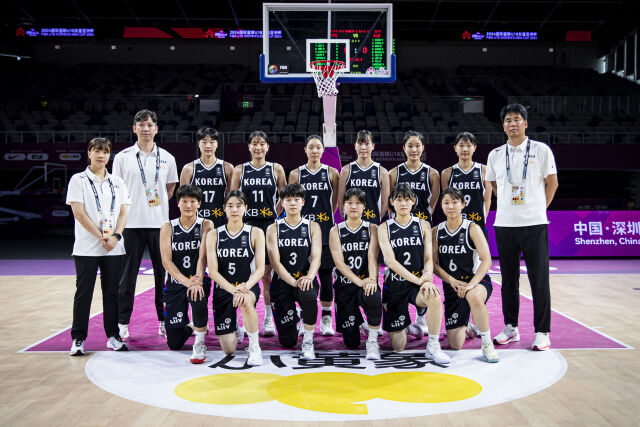 U18대표팀 단체사진./대한민국농구협회
